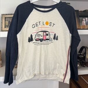 Hatley Camping Get Lost T-shirt sz M